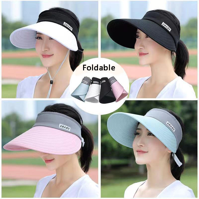 Packable Hat Nylon - 2024 neue Frauen Sommer Sonnenblende breit
