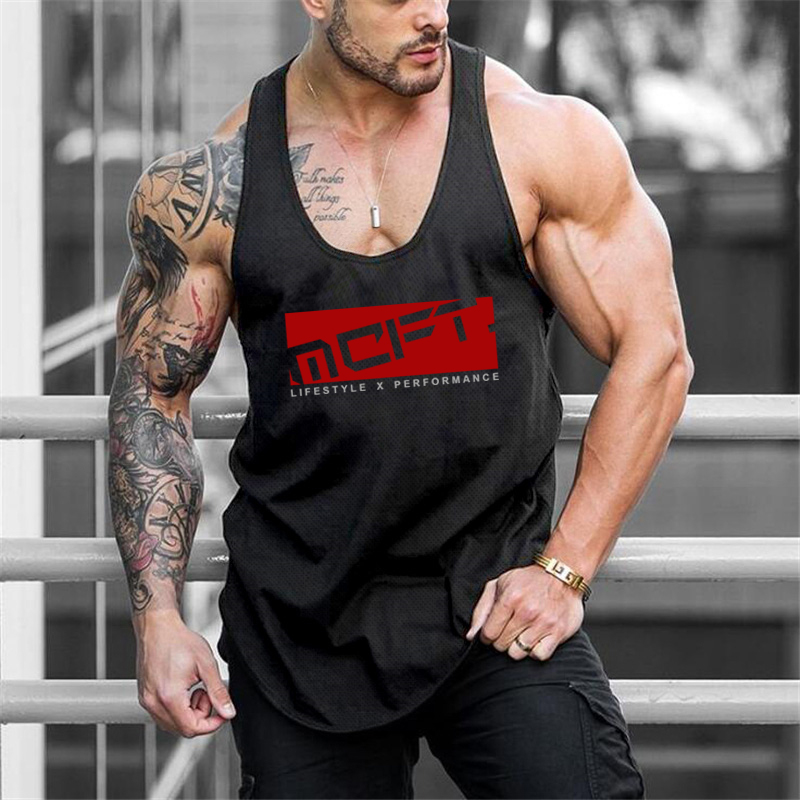 Tank Top Muscle - Sommer Herren Neue Mesh Bodybuilding Stringer
