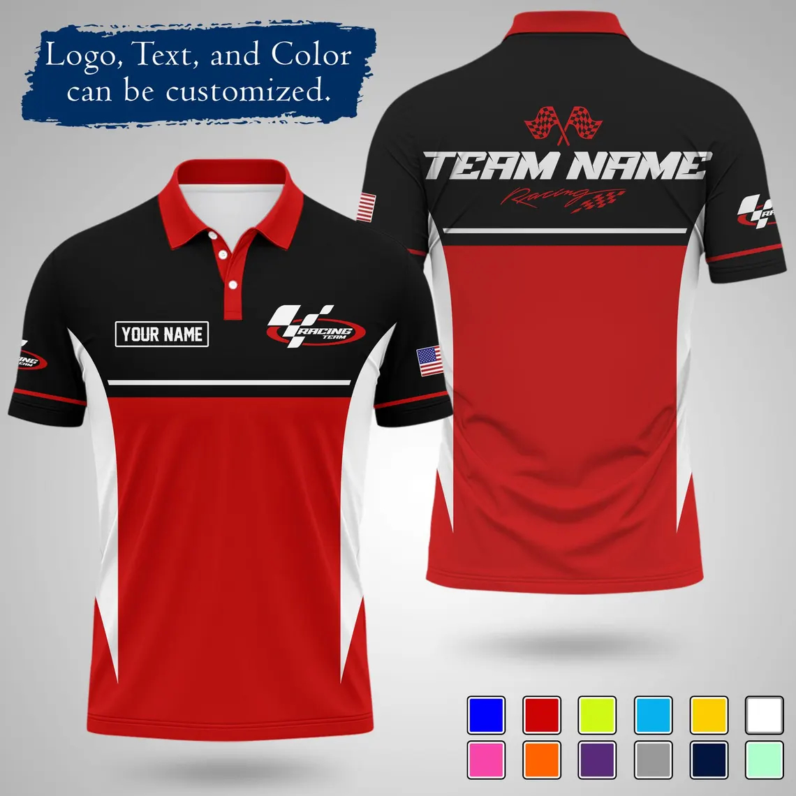 Polo Shirt Pique - 2026 Neues Maßgeschneidertes Renn-Poloshirt Personalisierter Name