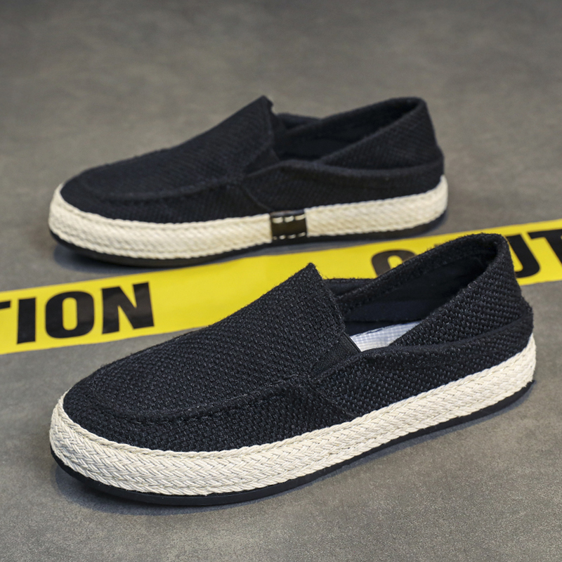 Espadrille Slip On - Leichte Herren-Espadrilles Slip-On-Sneaker Bequeme Schuhe mit