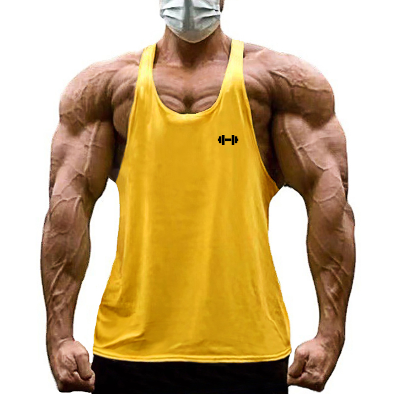 Tank Top Muscle - Sommer Herren Baumwoll-Fitness Ärmellose Professionelle Langhantel-Print