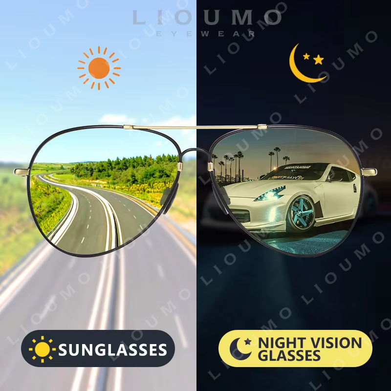 Sunglasses Aviator Polarized - LIOUMO 2026 Luxus-Sonnenbrille für die Luftfahrt,