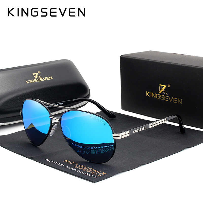 Sunglasses Aviator Polarized - KINGSEVEN 2024 Neue Design Luftfahrt Legierung