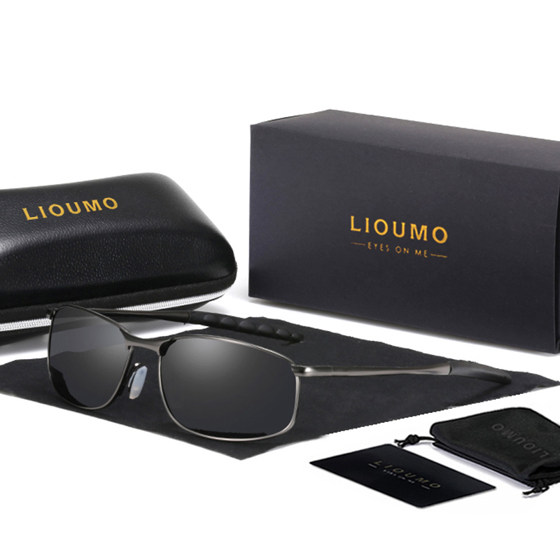 Sunglasses Aviator Polarized - LIOUMO Marke Design Neue Luftfahrt Männliche