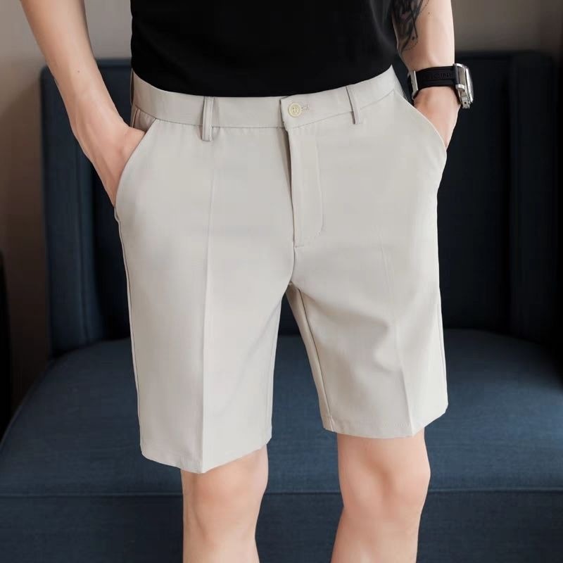 Shorts Chino Slim - Herren Slim Fit Anzug-Shorts Sommer Leichte