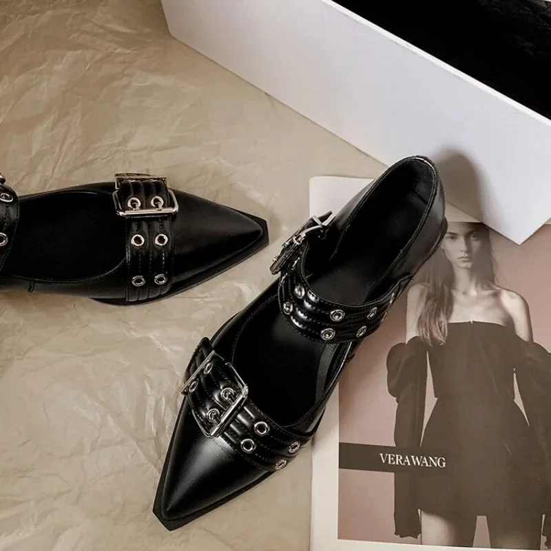 Casual Sandal Leather - Damenschuhe Designer Luxus Low Heel Pumps