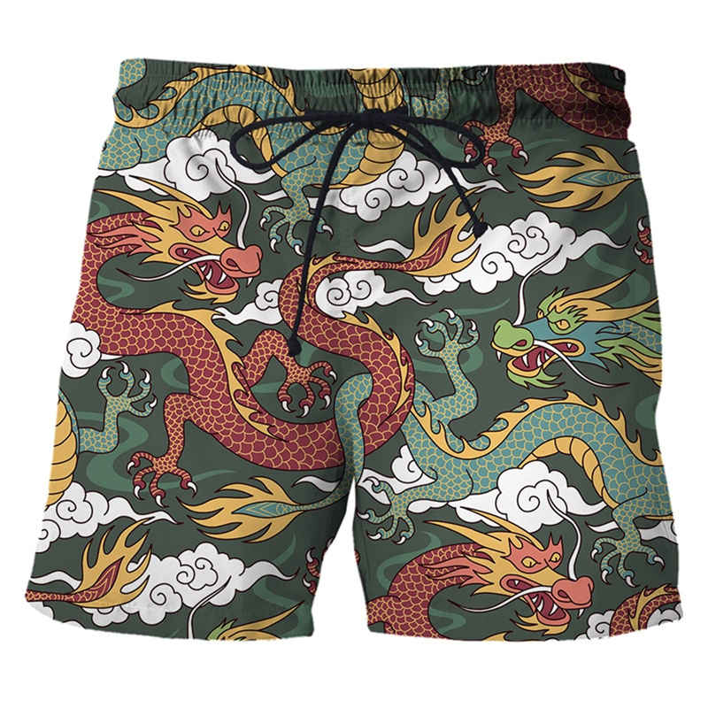 Trunks Board Surf - Chinesischen Drachen 3d Druck Badehose Für