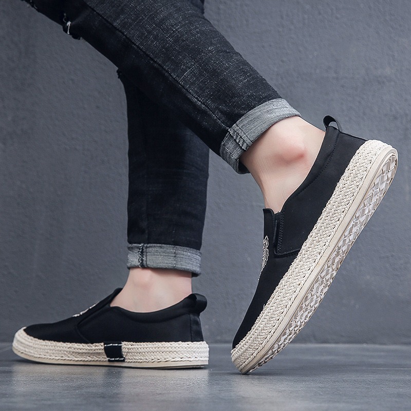 Schwarze atmungsaktive Schuhe  – Espadrille Slip On Bewertung und Preis