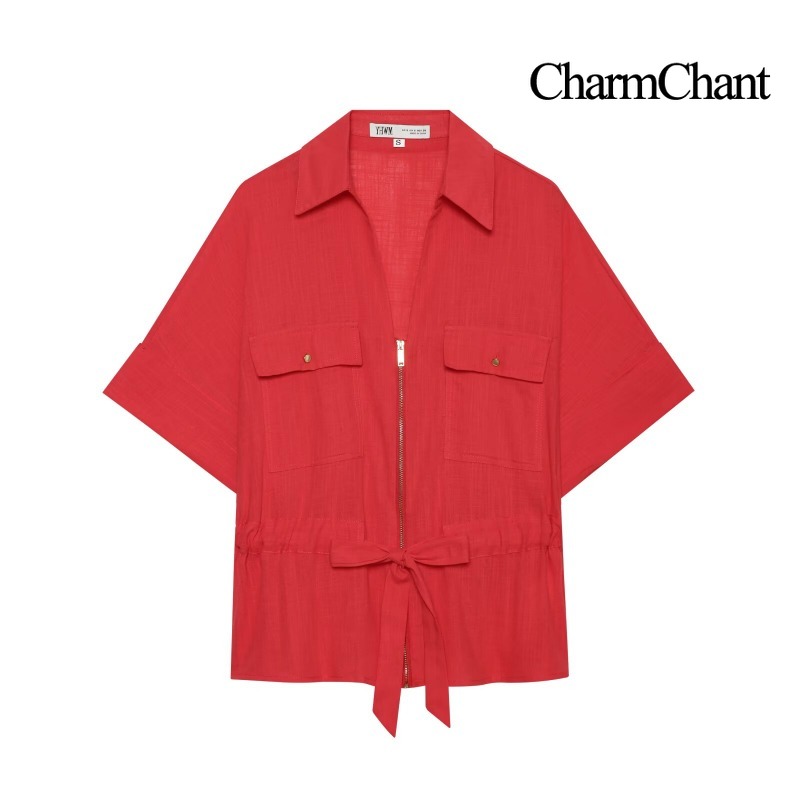 CHARMCHANT Damen Zweiteiler au – Short Linen Drawstring Bewertung und Preis