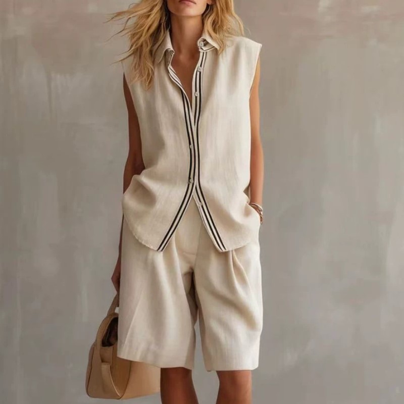 Sommermode: Zweiteiliges Set a – Shirt Camp Collar Bewertung und Preis