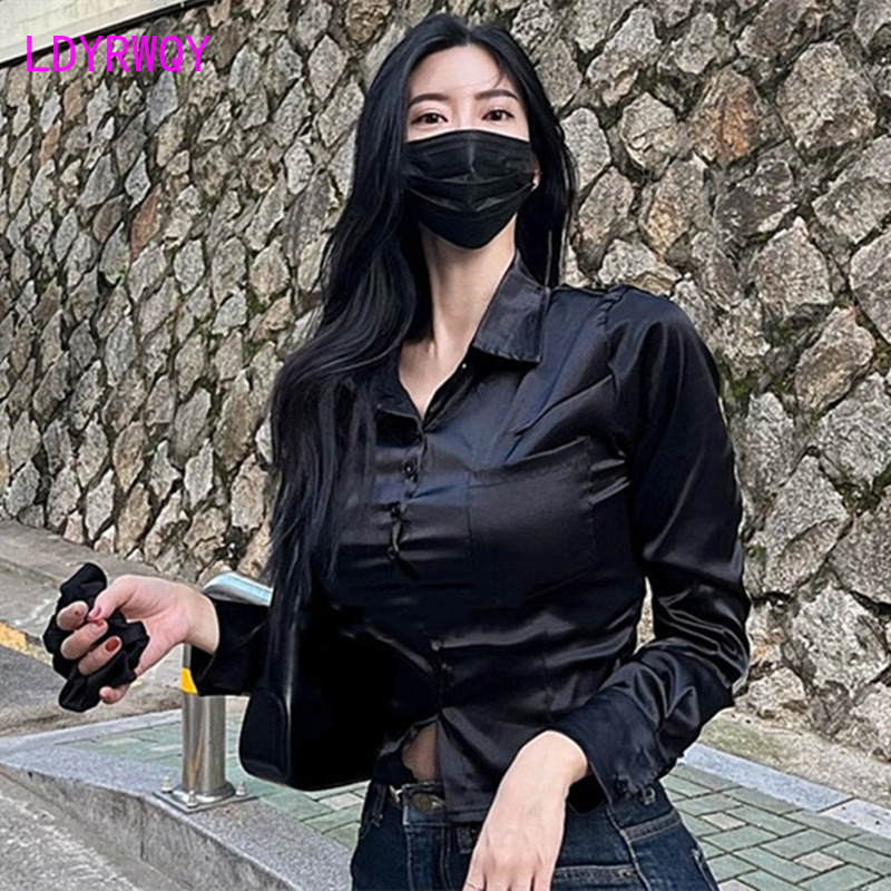 Südkorea Herbst und Winter neu – Shirt Camp Collar Bewertung und Preis