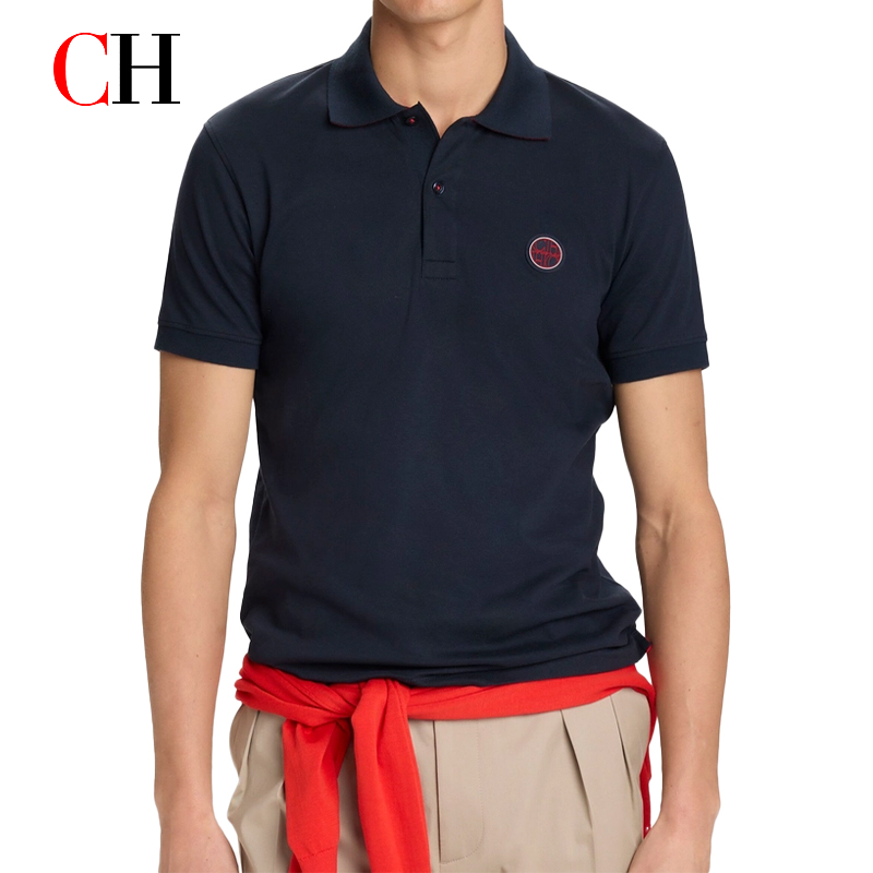 CH Roter Akzent Runder Gummi-P – Polo Shirt Pique Bewertung und Preis