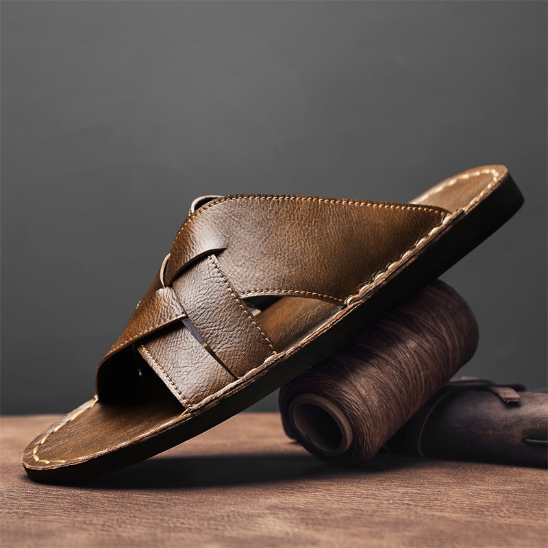 Modische Herren-Hausschuhe aus – Flip Flop Leather Men Bewertung und Preis