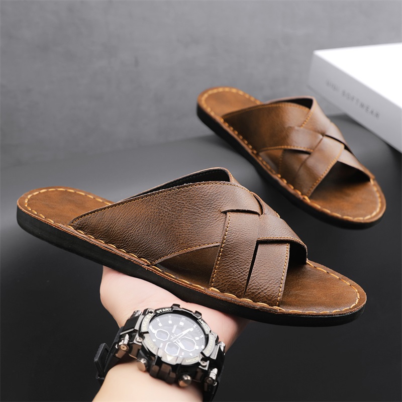 Modische Herren-Hausschuhe aus – Flip Flop Leather Men Bewertung und Preis