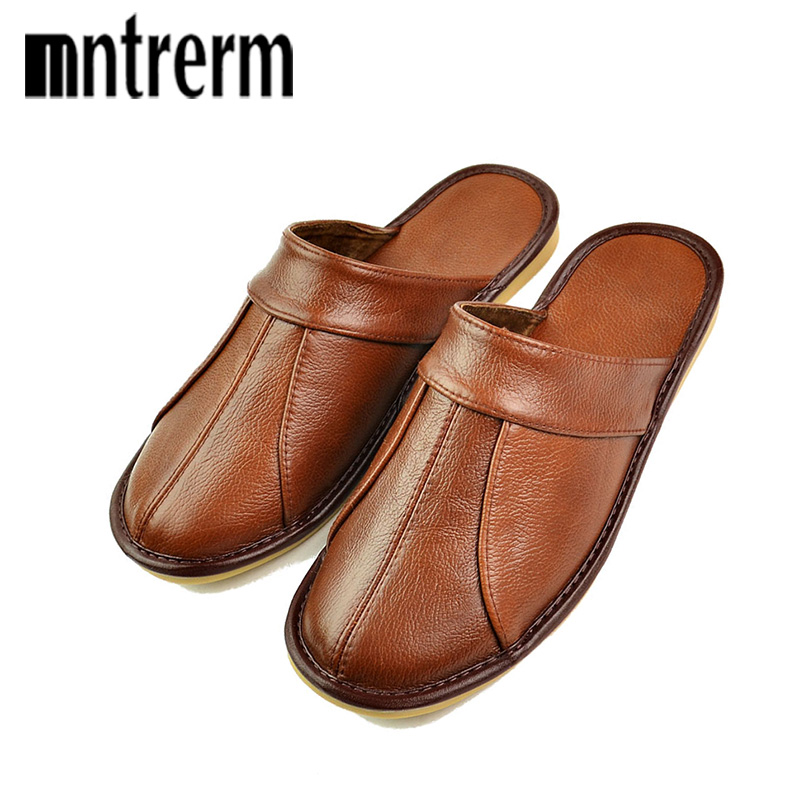 Mntrerm Frühling Slip Auf Männ – Flip Flop Leather Men Bewertung und Preis