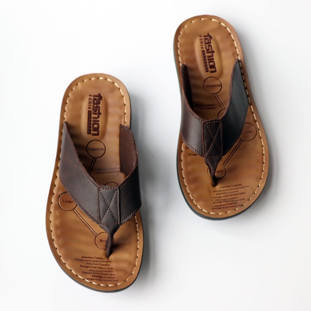 Sommerschuhe Herren-Hausschuhe – Flip Flop Leather Men Bewertung und Preis