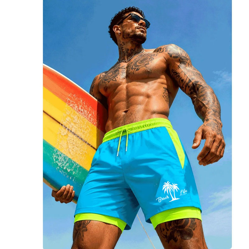 Herren-Badehose mit Palmenmust – Trunks Board Surf Bewertung und Preis
