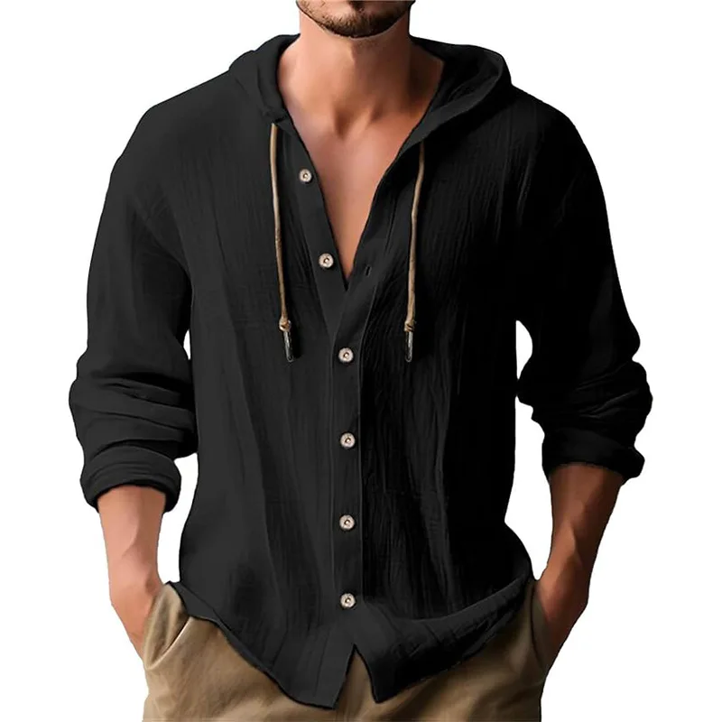 Einfarbiges, lässiges Langarmh – Short Linen Drawstring Bewertung und Preis