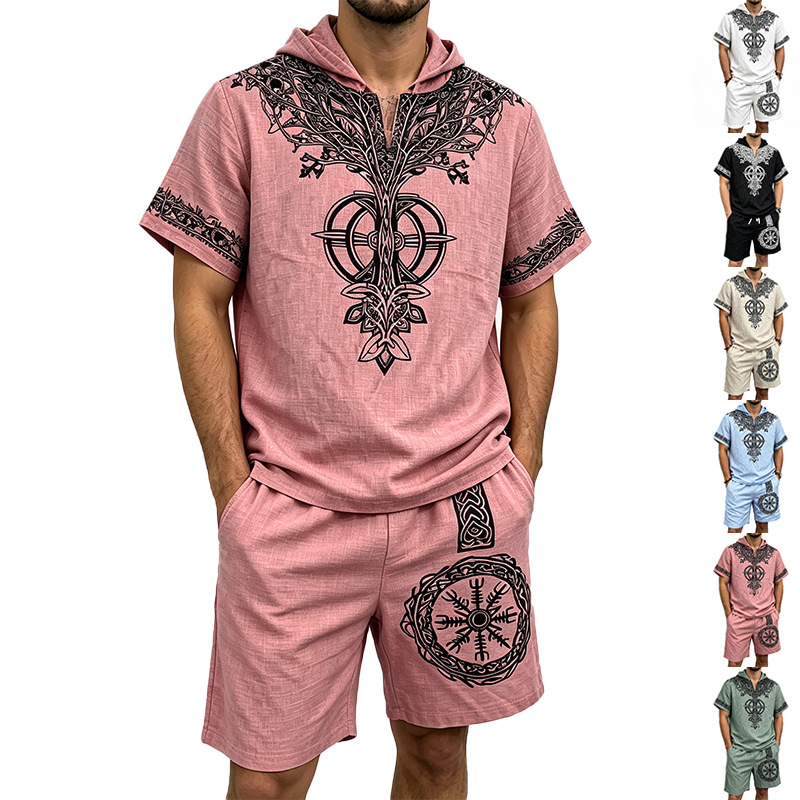 Herren Leinen-Look Viking-Baum – Short Linen Drawstring Bewertung und Preis