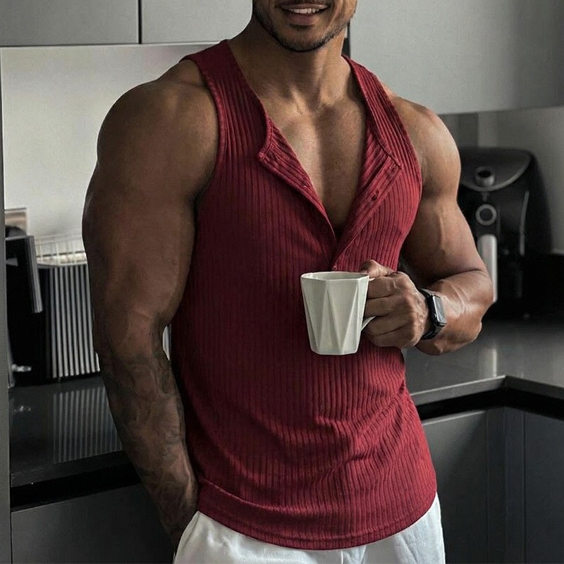 Sportliches Tanktop Einfarbig  – Tank Top Muscle Bewertung und Preis