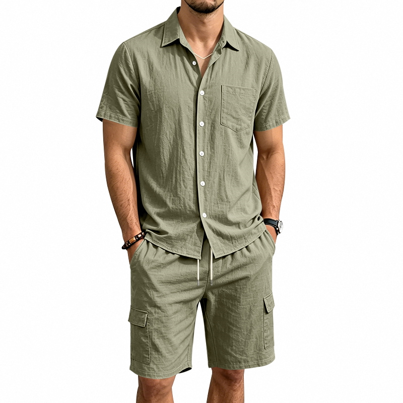 Herren Sommer Amerikanisches L – Linen Shirt Breathable Bewertung und Preis
