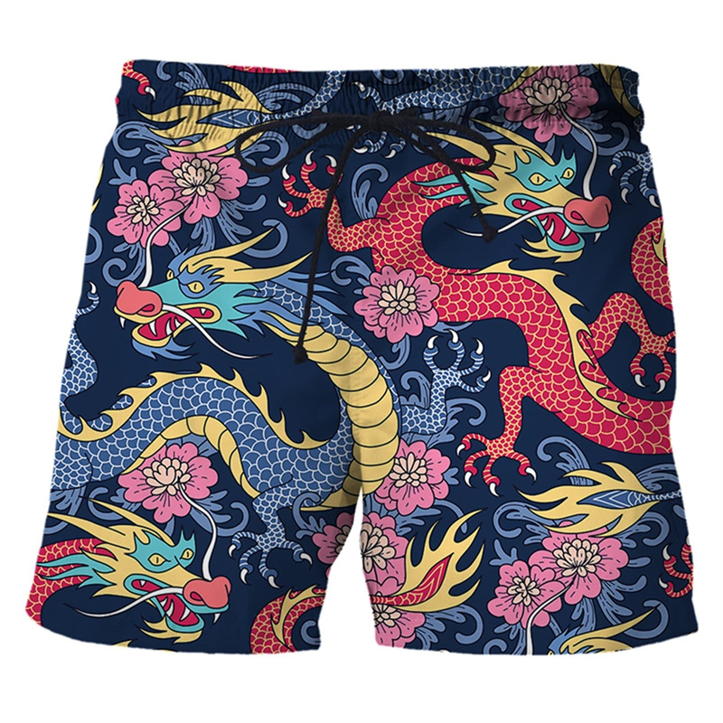 Chinesischen Drachen 3d Druck  – Trunks Board Surf Bewertung und Preis